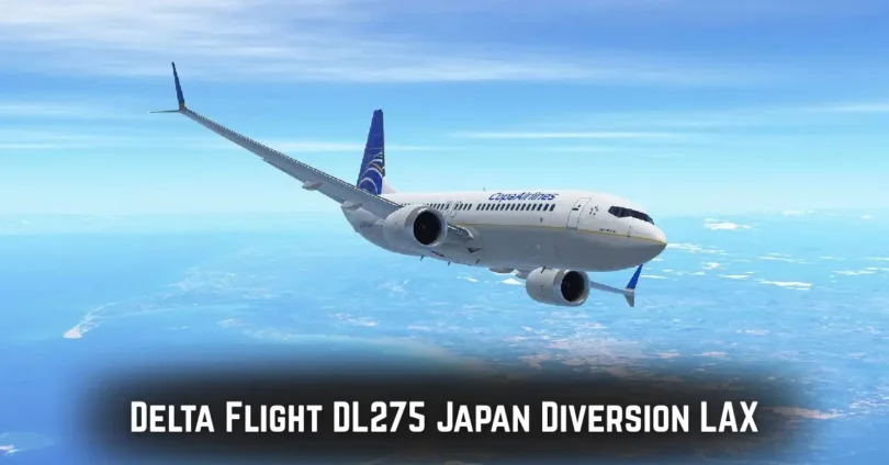 delta flight dl275 japan diversion lax